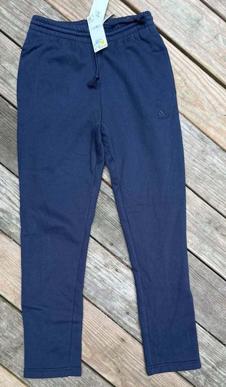 Adidas All SZN Regular Fit Tapered Leg Fleece Sweatpants Navy Small